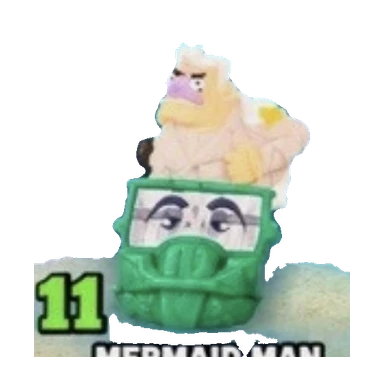 Mermaid Man x Monkey D. Garp Happy Meal figure